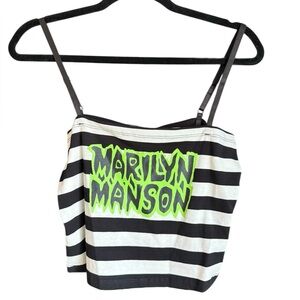 Dolls Kill Marilyn Manson Crop Tank Top